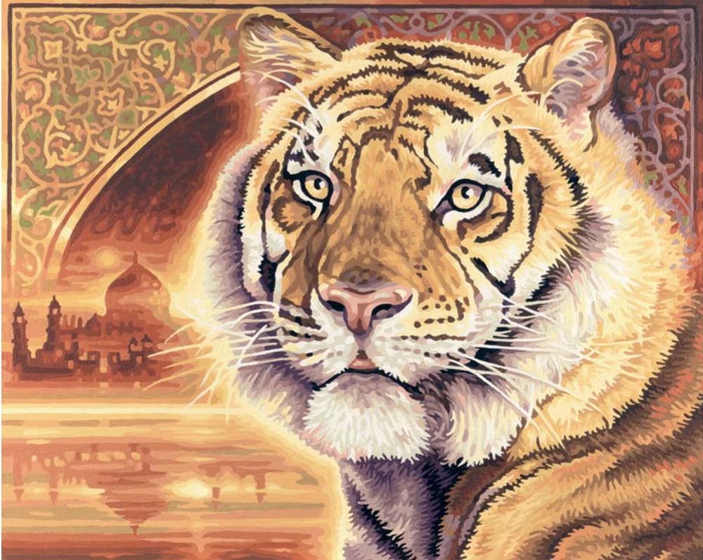 

Картина по номерам «Тигр»