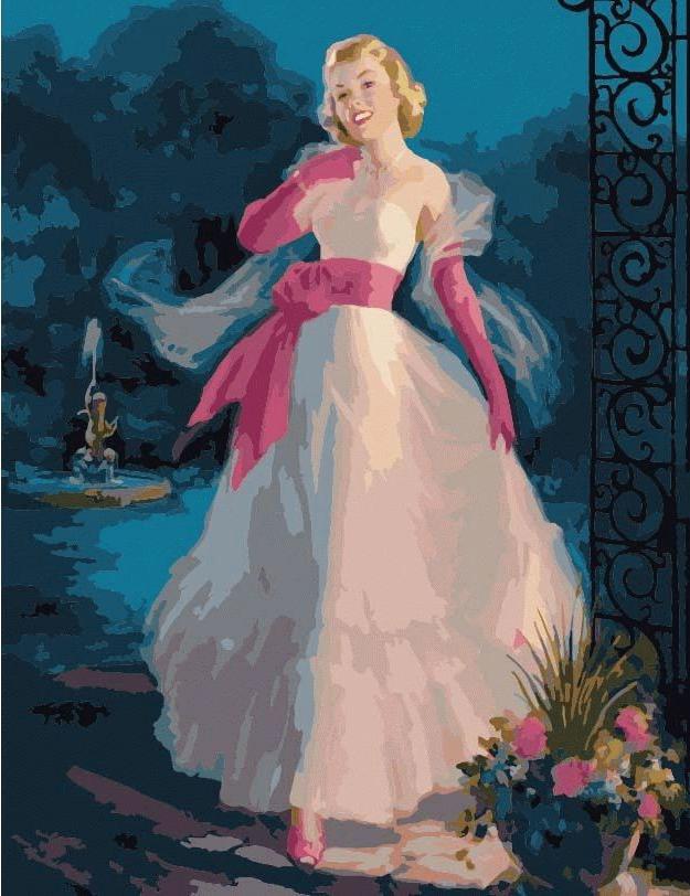 Ретро РетроЦветной (Premium)<br><br><br>Артикул: MMC051_Z<br>Основа: Холст<br>Сложность: сложные<br>Размер: 50x65 см<br>Количество цветов: 25<br>Техника рисования: Без смешивания красок