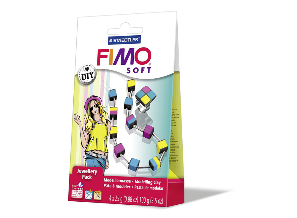 Набор FIMO Soft для украшений «Кубы» Набор FIMO Soft для украшений «Кубы»Полимерная глина FIMO<br><br><br>Артикул: 8025_06<br>Вес: 25 г<br>Серия: Наборы FIMO
