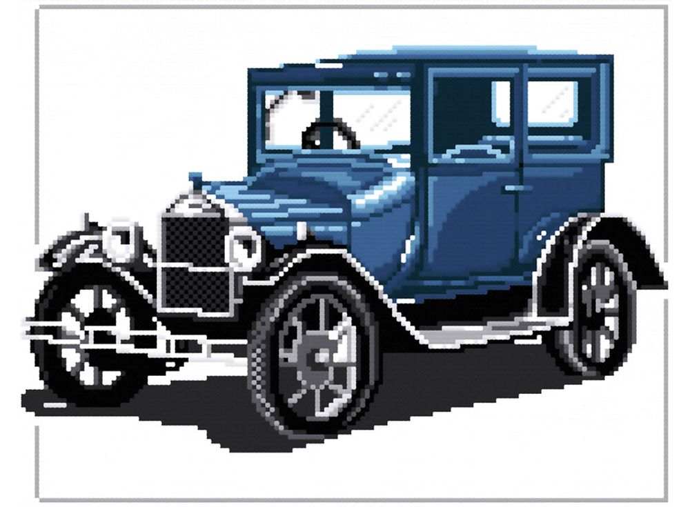 Набор для вышивания «Форд «Т» 1927» Набор для вышивания «Форд «Т» 1927»Белоснежка<br><br><br>Артикул: B-405<br>Основа: канва Aida 14<br>Сложность: сложные<br>Размер: 30x34 см<br>Техника вышивки: счетный крест<br>Тип схемы вышивки: Цветная схема<br>Количество крестиков: 143x90<br>Цвет канвы: Белый<br>Размер вышитой работы: 26x16,5 см<br>Количество цветов: 12<br>Рисунок на канве: не нанесён<br>Техника: Вышивка крестом