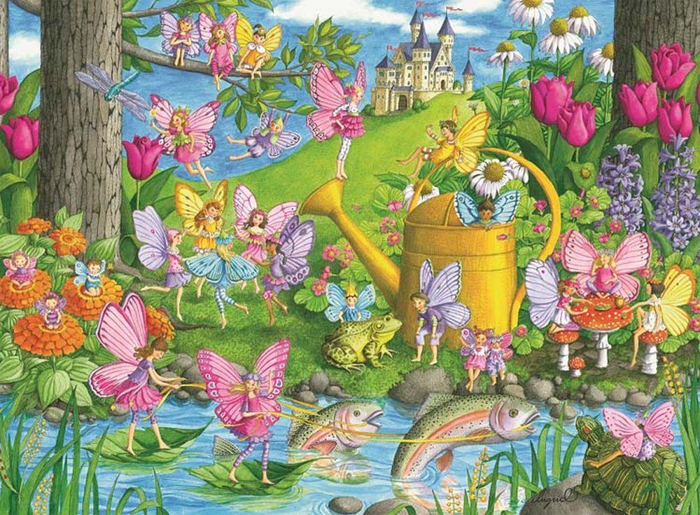 Пазлы «Город фей» Пазлы «Город фей»Ravensburger<br><br><br>Артикул: 10602<br>Размер: 18x18 см