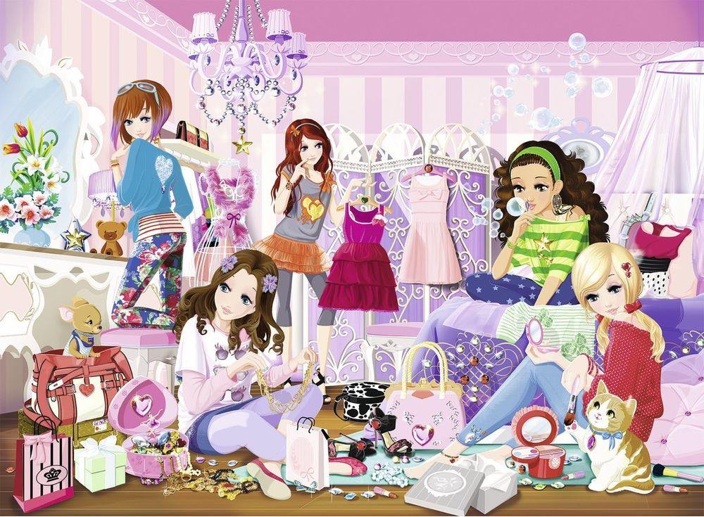 Пазлы «Модные подруги» Пазлы «Модные подруги»Ravensburger<br><br><br>Артикул: 14878<br>Размер: 49x36 см