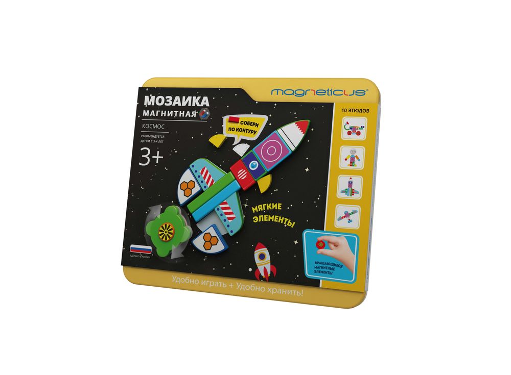 Магнитная мозаика «Космос» Магнитная мозаика «Космос»Магнитные наборы<br><br><br>Артикул: МС-004<br>Возраст: от 3 лет