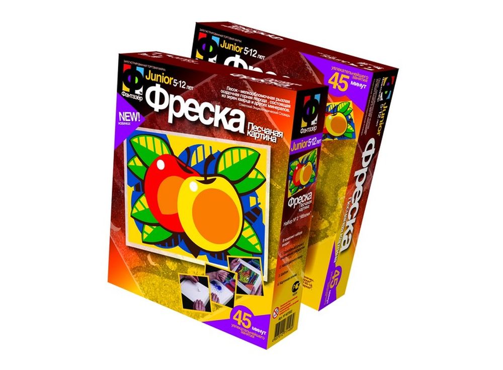Фреска «Яблоки» Фреска «Яблоки»Фрески<br><br><br>Артикул: 407002<br>Размер упаковки: 22x18,5x5 см<br>Возраст: от 3 лет