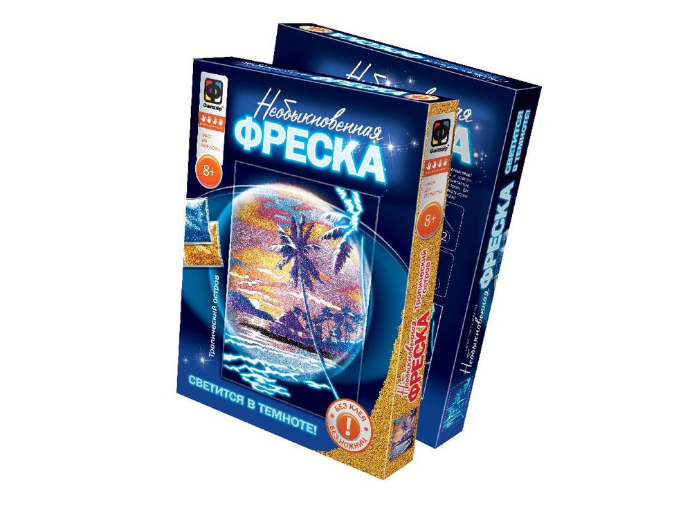 Необыкновенная фреска «Тропический остров» Необыкновенная фреска «Тропический остров»Фрески<br><br><br>Артикул: 430051<br>Размер упаковки: 31x23x3,3 см<br>Возраст: от 8 лет