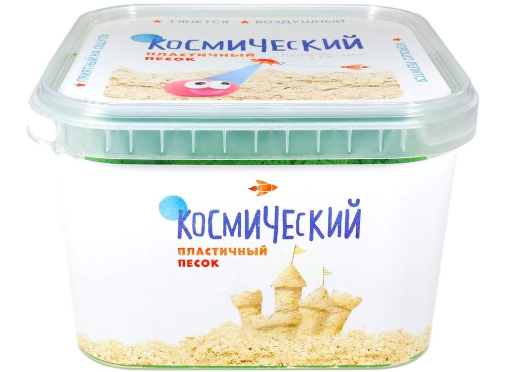 Космический песок 3 кг, зеленый — Умный песок Космический песок 3 кг, зеленый — Умный песокКосмический песок<br><br><br>Артикул: 714-300<br>Вес: 3,14 кг<br>Цвет: Зеленый<br>Размер упаковки: 20x20x13,5 см