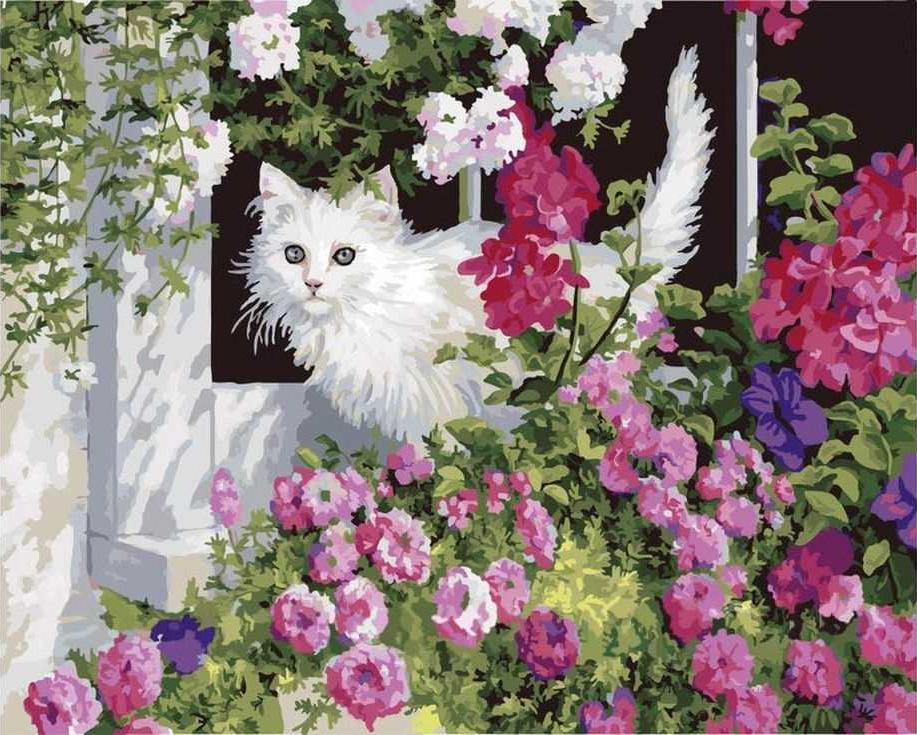 «Кошка в цветах» Персис Клейтон Вейерс «Кошка в цветах» Персис Клейтон ВейерсРаскраски по номерам Paintboy (Original)<br><br><br>Артикул: GX3248_R<br>Основа: Холст<br>Сложность: сложные<br>Размер: 40x50 см<br>Количество цветов: 28<br>Техника рисования: Без смешивания красок