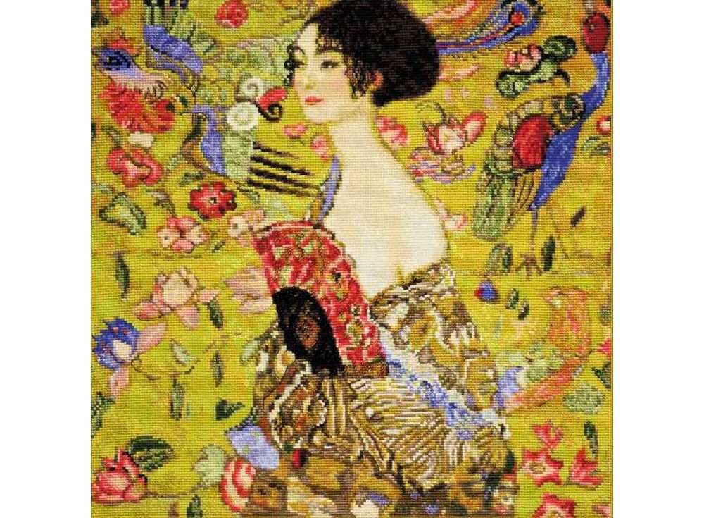 Набор для вышивания «Дама с веером» по мотивам картины Г.Климта
