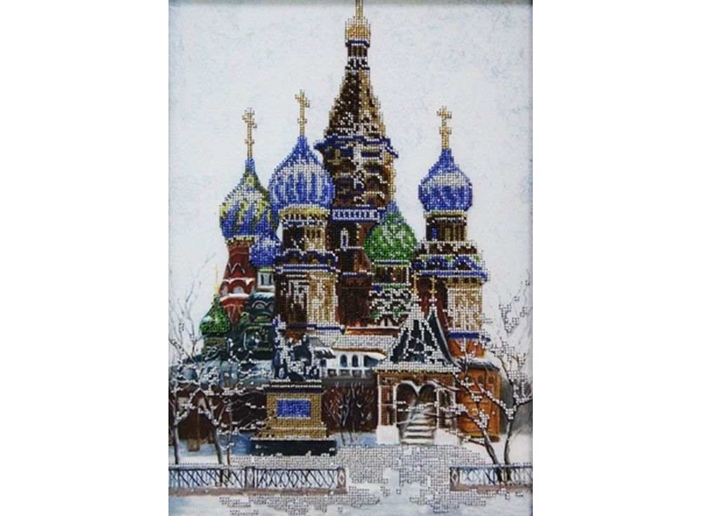 Набор вышивки бисером «Собор Василия Блаженного» Набор вышивки бисером «Собор Василия Блаженного»Вышивка бисером Астрея (Глурия)<br><br><br>Артикул: 51052<br>Основа: габардин<br>Размер: 28х40 см<br>Техника вышивки: бисер<br>Тип схемы вышивки: Цветная схема<br>Количество цветов: 14<br>Заполнение: Частичное<br>Рисунок на канве: нанесён рисунок и схема<br>Техника: Вышивка бисером