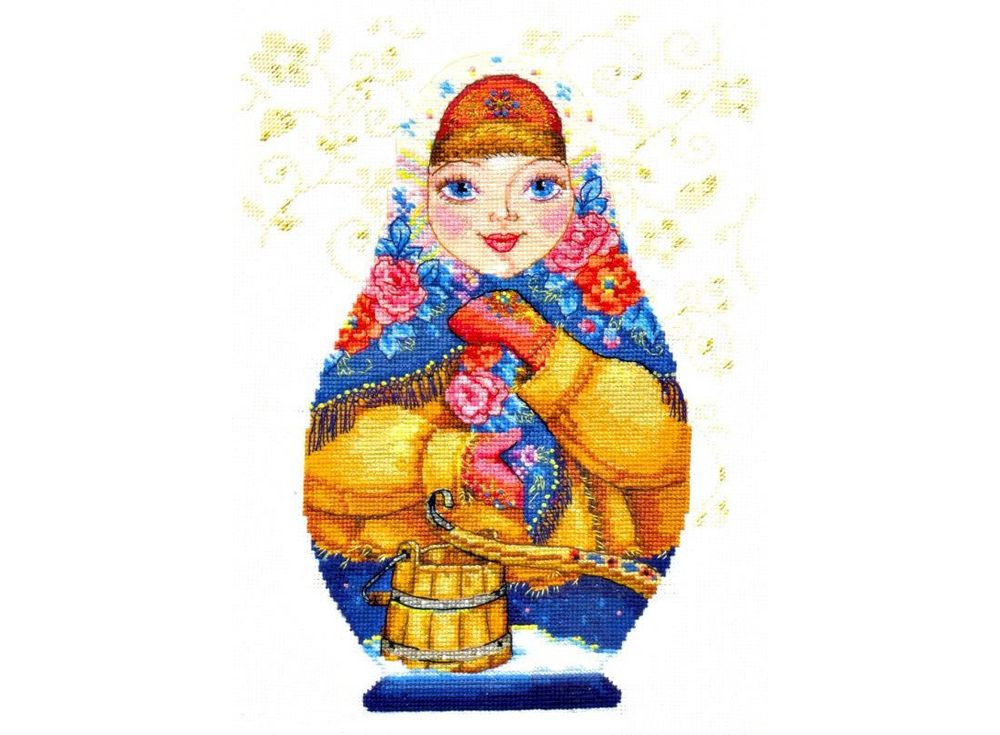Набор для вышивания «Матрешки. Зимняя краса» Набор для вышивания «Матрешки. Зимняя краса»Вышивка крестом Алиса<br><br><br>Артикул: 6-07<br>Основа: канва Aida 16 100% хлопок Gamma<br>Размер: 19x26 см<br>Тип схемы вышивки: Цветная схема<br>Цвет канвы: Белый<br>Количество цветов: 39<br>Рисунок на канве: не нанесён<br>Техника: Вышивка крестом<br>Нитки: мулине 100% хлопок Gamma