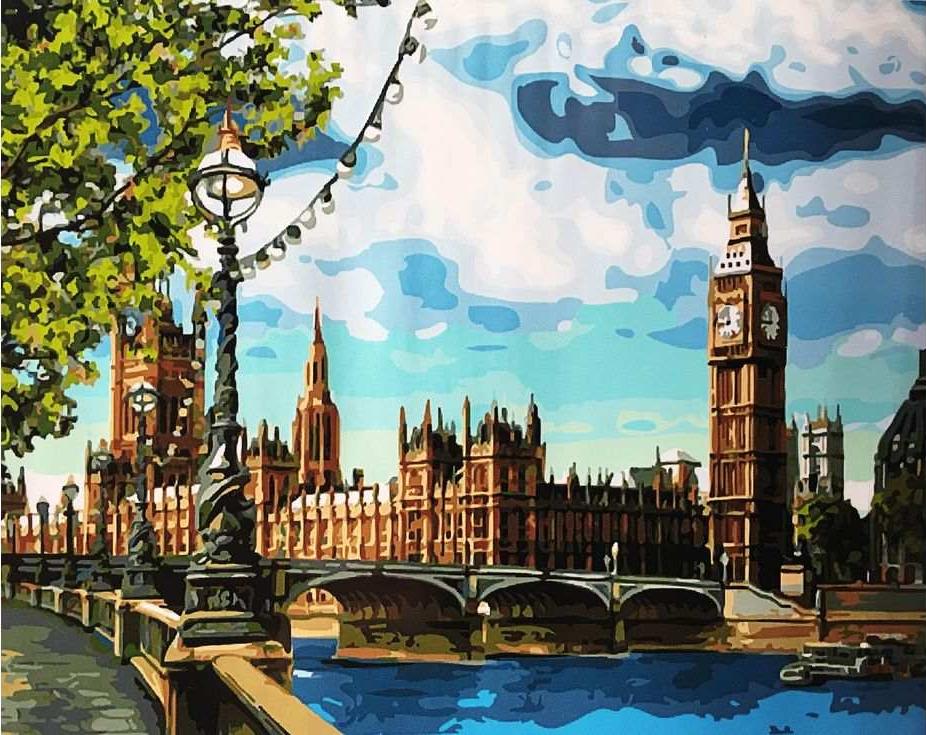 «Мост к Биг Бену» «Мост к Биг Бену»Paintboy (Premium)<br><br><br>Артикул: GX3882<br>Основа: Холст<br>Сложность: сложные<br>Размер: 40x50 см<br>Количество цветов: 29<br>Техника рисования: Без смешивания красок