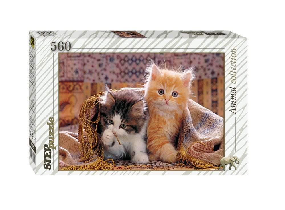 Пазлы «Котята» Пазлы «Котята»Пазлы от производителя Step Puzzle<br><br><br>Артикул: 78026<br>Размер: 34,5x50 cм<br>Размер упаковки: 33,5x21,5x3,9 см<br>Возраст: от 7 лет