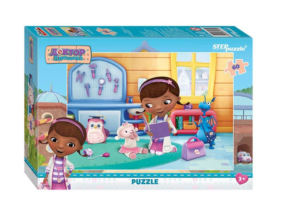Пазлы «Доктор Плюшева» Пазлы «Доктор Плюшева»Пазлы от производителя Step Puzzle<br><br><br>Артикул: 81132<br>Размер: 33x23 см<br>Размер упаковки: 19,5x13,7x3,5 см<br>Возраст: от 3 лет