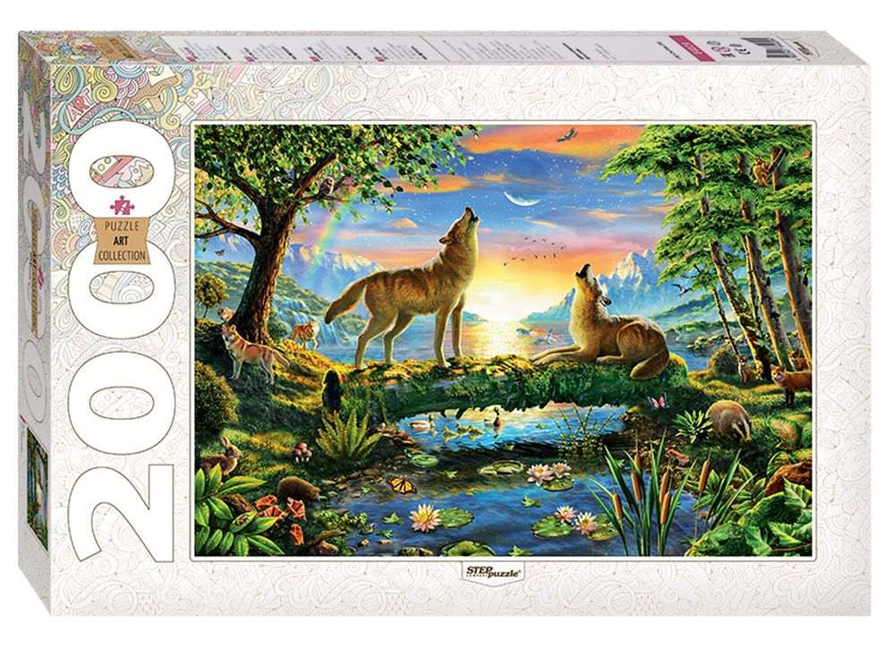 Пазлы «Волки» Пазлы «Волки»Пазлы от производителя Step Puzzle<br><br><br>Артикул: 84029<br>Размер: 68x96 см<br>Размер упаковки: 40х27х5,5 см<br>Возраст: от 8 лет