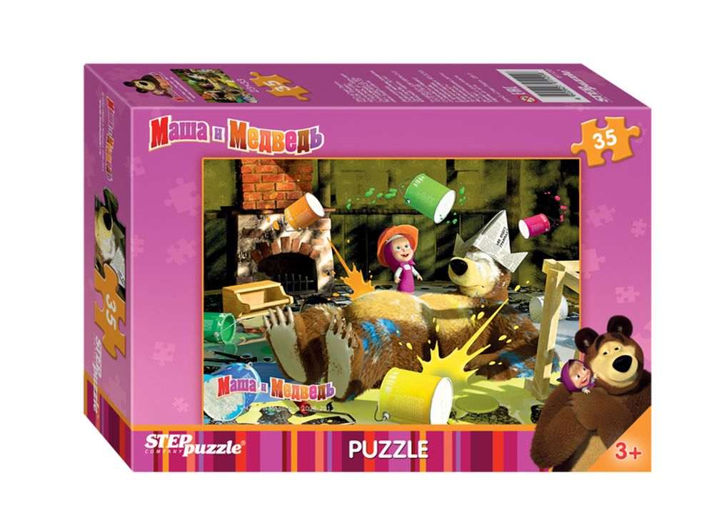Пазлы «Маша и Медведь» Пазлы «Маша и Медведь»Пазлы от производителя Step Puzzle<br><br><br>Артикул: 91120<br>Размер: 33x23 см<br>Размер упаковки: 19,5x13,7x3,5 см<br>Возраст: от 3 лет