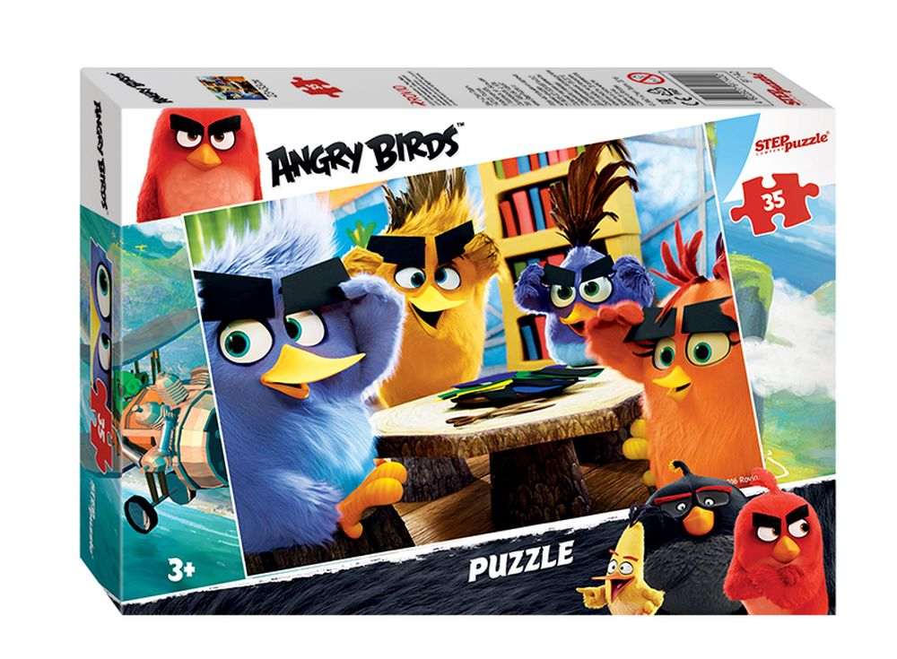Пазлы «Angry Birds» Пазлы «Angry Birds»Пазлы от производителя Step Puzzle<br><br><br>Артикул: 91142<br>Размер: 33x23 см<br>Размер упаковки: 19,5x13,7x3,5 см<br>Возраст: от 3 лет