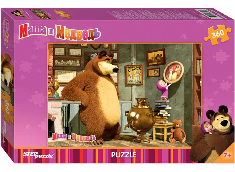 Пазлы «Маша и Медведь» Пазлы «Маша и Медведь»Пазлы от производителя Step Puzzle<br><br><br>Артикул: 96020<br>Размер: 50x34,5 cм<br>Размер упаковки: 33,5x21,5x3,9 см<br>Возраст: от 6 лет
