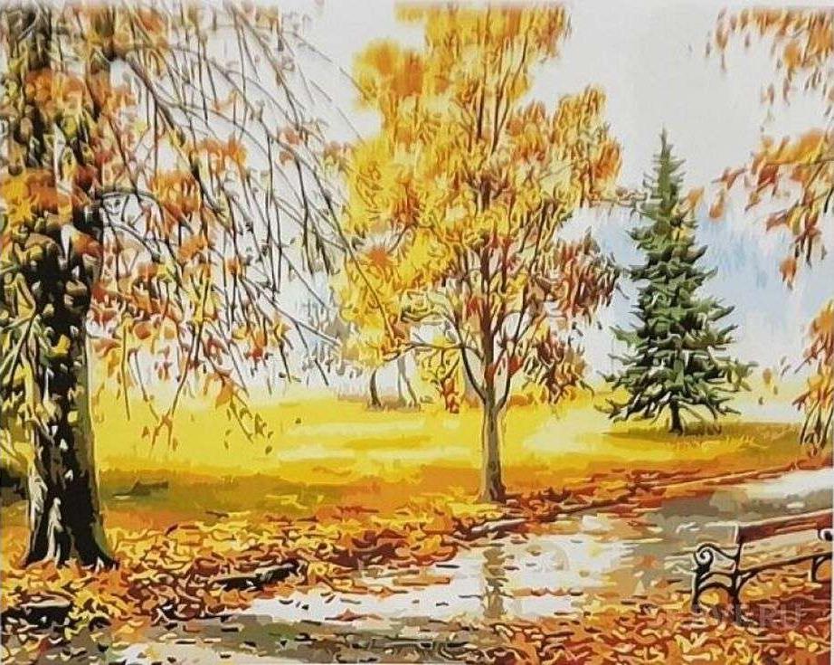 «Золотая осень» «Золотая осень»Paintboy (Premium)<br><br><br>Артикул: GX3172<br>Основа: Холст<br>Сложность: сложные<br>Размер: 40x50 см<br>Количество цветов: 24<br>Техника рисования: Без смешивания красок