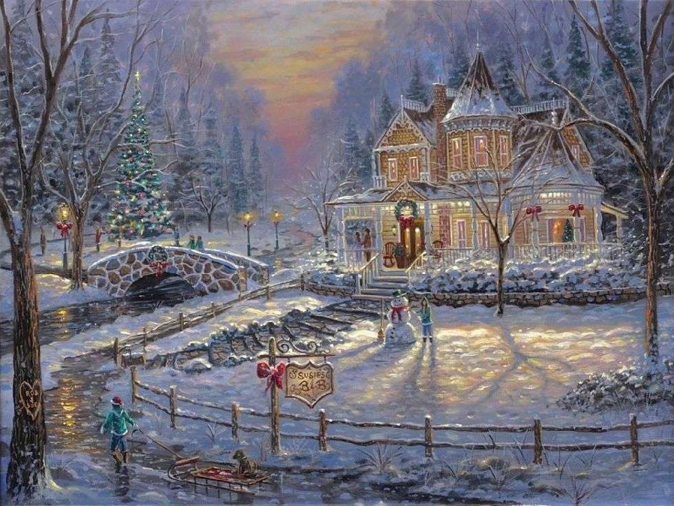«Рождество» Роберта Файнэла «Рождество» Роберта ФайнэлаPaintboy (Premium)<br><br><br>Артикул: GX3864<br>Основа: Холст<br>Сложность: сложные<br>Размер: 40x50 см<br>Количество цветов: 24<br>Техника рисования: Без смешивания красок