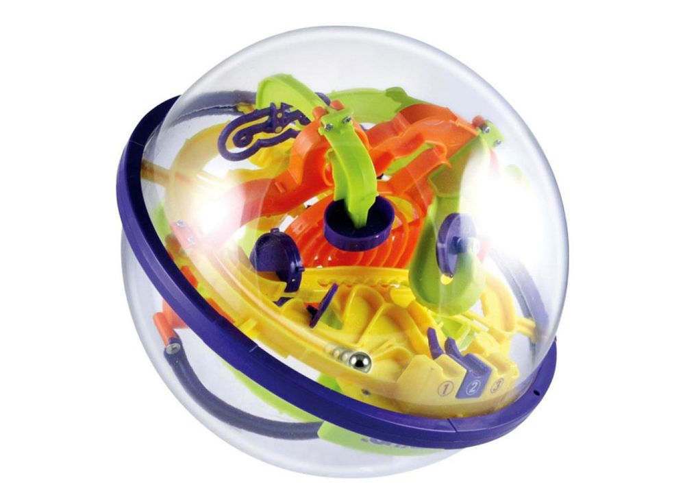 Шар-лабиринт Intellect Ball 100 шагов Шар-лабиринт Intellect Ball 100 шаговШары-лабиринты<br>Шар-лабиринт Intellect Ball 100 шагов представляет собой прозрачную сферу, изготовленную из пластика, внутри которой размещён сложный и запутанный 3D-лабиринт на 100 шагов - нелегкий путь, по которому должен пройти маленький шарик.<br> <br> Частые вращения го...<br><br>Артикул: LXP-923C<br>Размер готовой модели: Диаметр: 21 см<br>Материал: Пластик<br>Возраст: от 3 лет<br>Количество игроков: 1<br>Аудитория: Детские