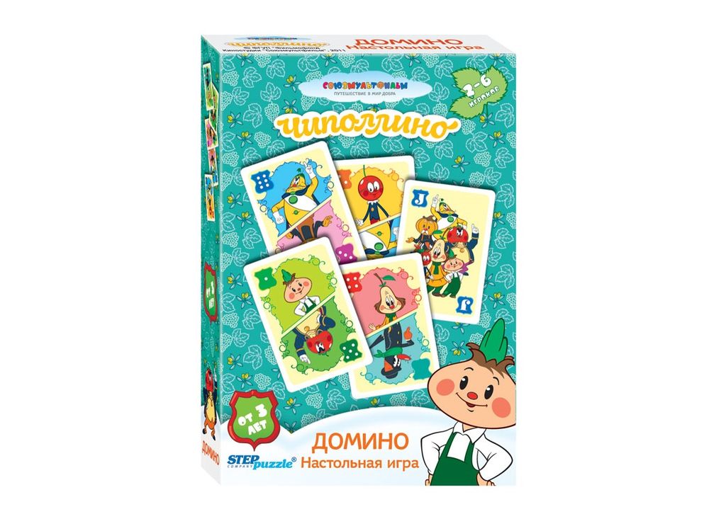 Настольная игра «Домино» Настольная игра «Домино»Настольные классические игры<br>Настольная игра “Домино” - детское домино с картами джокерами. Простые правила игры, легкий подсчет очков.<br> <br> Для кого игра?<br> Игра понравится малышам от 3-х лет. Игра способствует развитию памяти, внимания.<br> <br> Как играть?<br> Нужно первым сбросить все ...<br><br>Артикул: 76055<br>Размер упаковки: 9,5х6х1,5 см<br>Возраст: от 3 лет<br>Время игры: от 15 мин.<br>Количество игроков: 2+<br>Аудитория: Детские