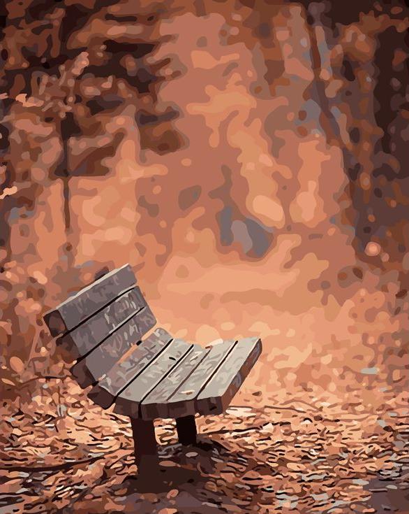 «Лавочка в осеннем лесу» «Лавочка в осеннем лесу»Раскраски по номерам Menglei (Standart)<br><br><br>Артикул: MG8171_S<br>Основа: Холст<br>Сложность: сложные<br>Размер: 40x50 см<br>Количество цветов: 24<br>Техника рисования: Без смешивания красок
