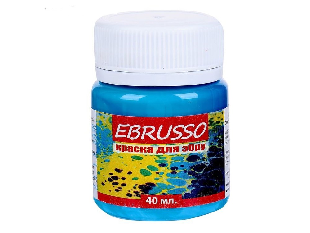 Краски для эбру Ebrusso голубой