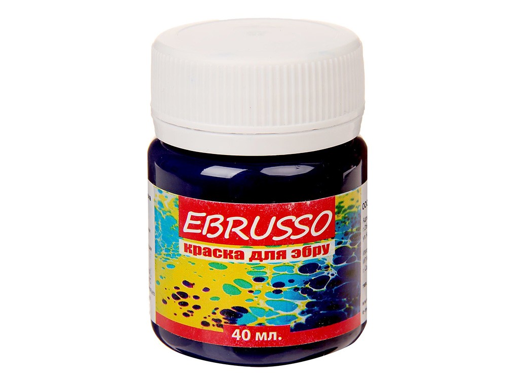 Краски для эбру Ebrusso фиолетовый Краски для эбру Ebrusso фиолетовыйРисование на воде Эбру<br>Наборы от EBRUSSO помогут научиться создавать произведения искусства с помощью воды и красок. Техника Эбру - искусство рисования на воде, сочетает в себе живопись и эстамп (оттиск на любой поверхности), позволяет воплотить свои эмоции и чувства в карти...<br><br>Артикул: EBR12<br>Объем: 40 мл