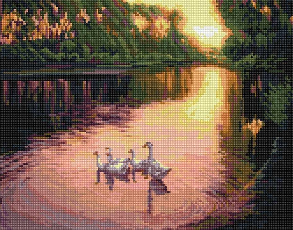 Алмазная вышивка «Гуси на пруду» Вячеслава Палачева
Алмазная вышивка «Гуси на пруду» Вячеслава Палачева