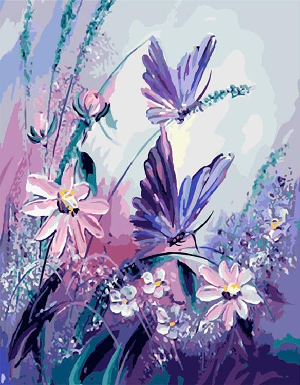 Картина по номерам «Бабочки в цветах»
Картина по номерам «Бабочки в цветах»