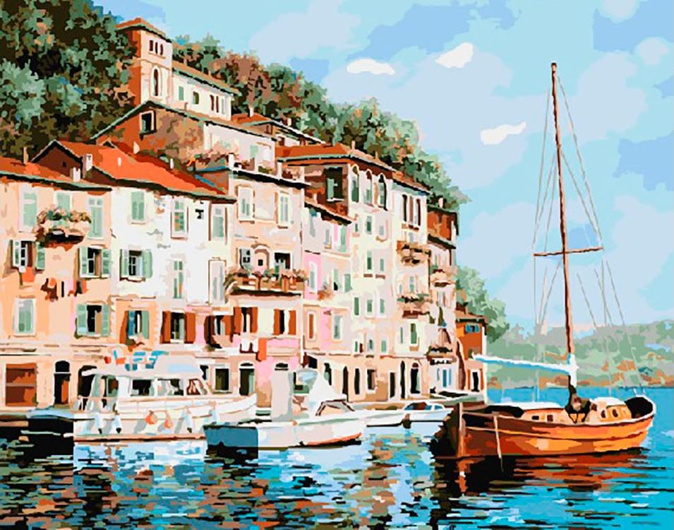 

Картина по номерам «У берега» Гвидо Борелли, «У берега»