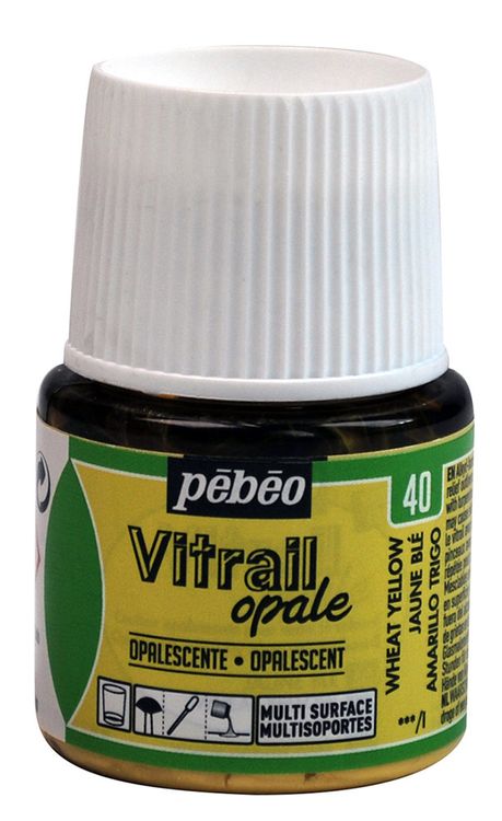Краска для стекла и металла лаковая полупрозрачная Vitrail opale, Золотая рожь фото