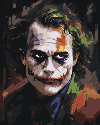 Картина по номерам «Джокер Joker: Хит Леджер»