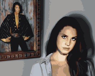 Картина по номерам «Lana Del Rey Лана Дель Рей: Элвис Пресли»