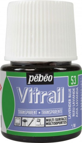 Краска для стекла и металла Vitrail лаковая прозрачная PEBEO, цвет: лавандовый, 45 мл