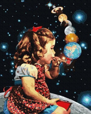 Картина по номерам «Космические пузыри»