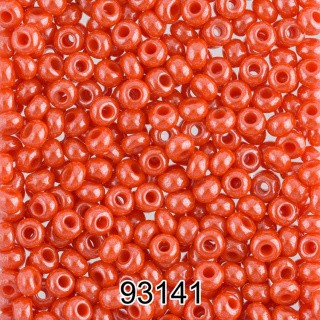 Бисер Чехия круглый 7, 10/0, 2,3 мм, 500 г, цвет: 93141 оранжевый