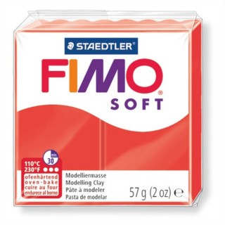 Полимерная глина FIMO Soft, цвет: индийский красный, 57 г