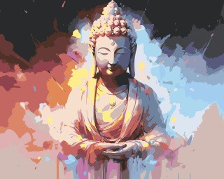 Картина по номерам «Буддизм: Умиротворенный Будда»