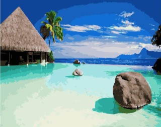Картина по номерам «Пляж в Доминикане»