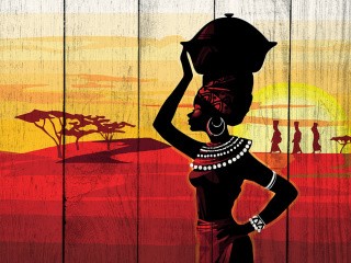 Картина по номерам по дереву Dali «Африка» Картина по номерам по дереву Dali «Африка»