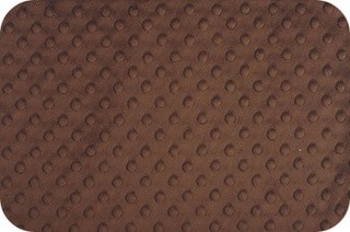 Плюш CUDDLE DIMPLE, 48x48 см, 455 г/м2, 100% полиэстер, цвет: BROWN, Peppy