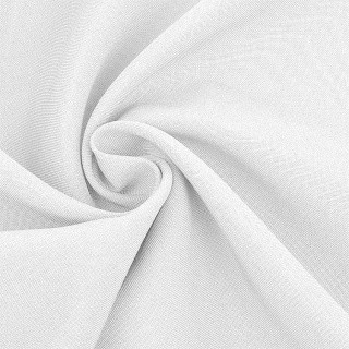 Ткань габардин, 1 м х 150 см, 150 г/м², цвет: белый, TBY