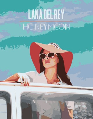 Картина по номерам «Lana Del Rey Лана Дель Рей: Обложка альбома 4»