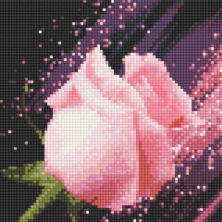 Алмазная вышивка «Розовая розочка»