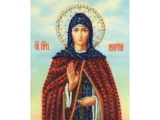 Набор вышивки бисером «Икона Святой Преподобной Марины»