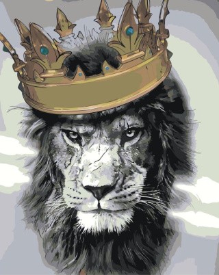 Картина по номерам «Король»