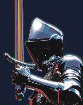 Картина по номерам Средневековый рыцарь с мечом Картина по номерам Средневековый рыцарь с мечом