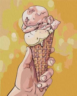 Картина по номерам «Мороженое»