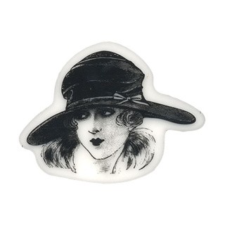 Штамп «Девушка в шляпе», 5,8х7,2 см, Mr.Painter